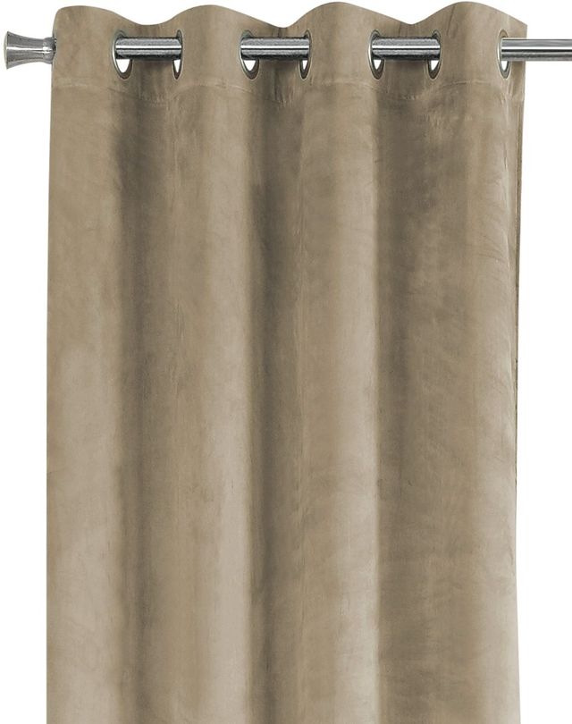 Monarch Specialties Inc. 2-Piece Beige 52" x 95" Room Darkening Curtain Panel Set-3