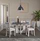 Furniture of America® Oberto 4-Piece Gray Upholstered Side Chair-0