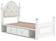Signature Design by Ashley® Kozlani White Twin Upholstered Panel Storage Bed-4