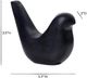 TOV Furniture Black Marble Bird Statue-2
