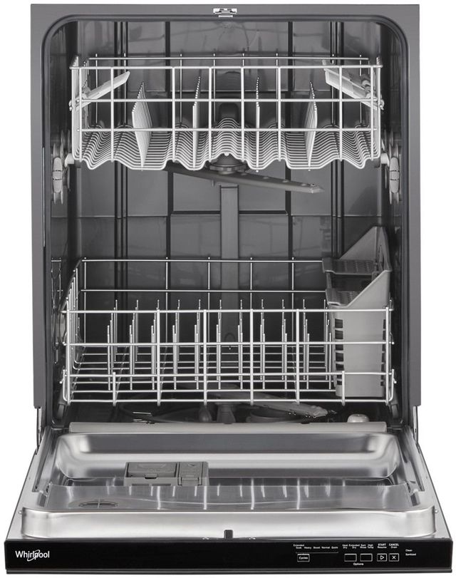 Whirlpool® 24" Black Built In Dishwasher with Boost Cycle and Triple Filtration Wash-1