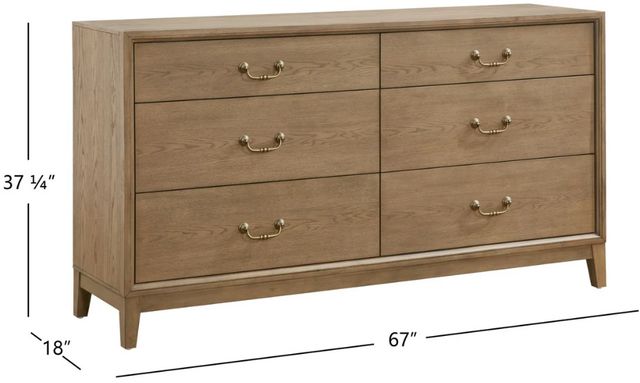 Flexsteel® Arlington Warm Oak Dresser-2