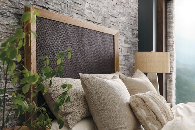 Hooker® Furniture Big Sky Charcoal/Vintage Natural California King Panel Bed-3