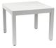 Sunset West Naples Satin White Metal Square Outdoor Dining Table-0