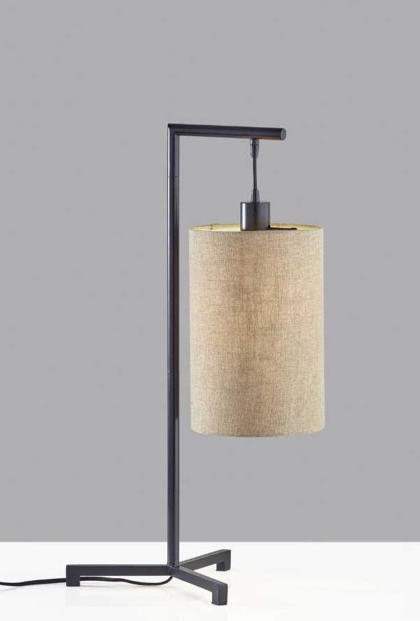 Adesso® Reggie Black Table Lamp-1