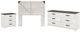 Signature Design by Ashley® Shawburn 3-Piece Whitewash Full Panel Headboard Bed Set-0
