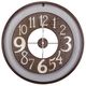 YHD BrownWhite Wall Clock-0