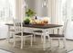 Jofran Inc. Madison County Brown/Vintage White Slatback Dining Side Chair-1