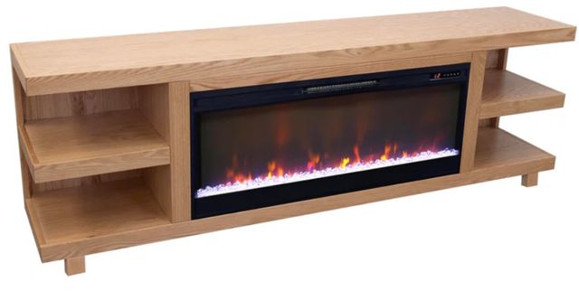 Legends Home Laurel Canyon Natural 82" Fireplace TV Console-0
