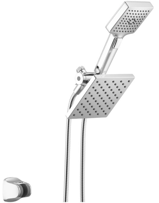 Delta Universal Showering Chrome 5-Setting Two-in-One Combination Shower with Additional Mount-0