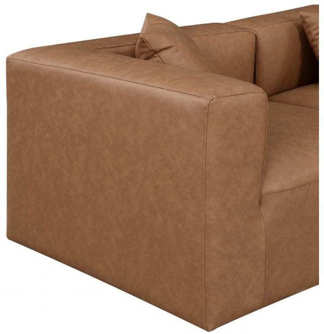 Meridian Furniture Cube 2-Piece Brown Vegan Leather Modular Sofa-4