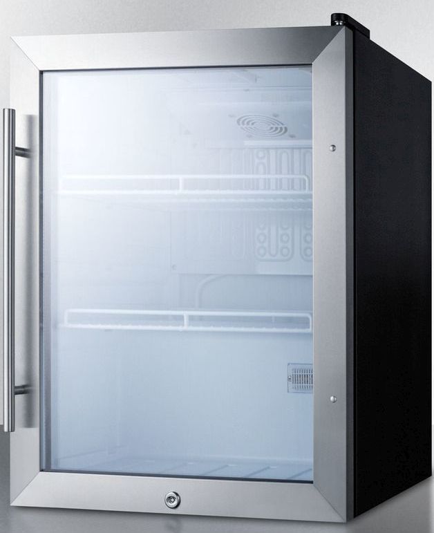 Summit® Commercial 19" 2.1 Cu. Ft. Stainless Steel Frame Compact Outdoor Beverage Center-2