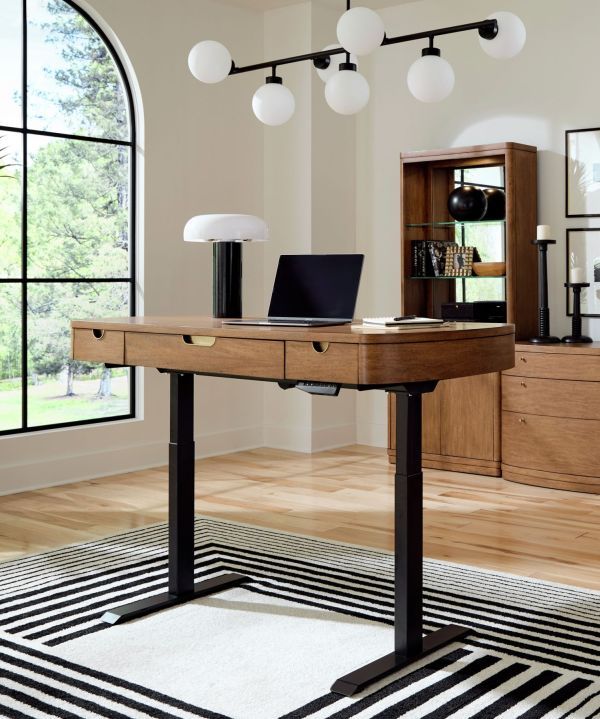 aspenhome® Caden Spiced Caramel 60" Lift Desk-1
