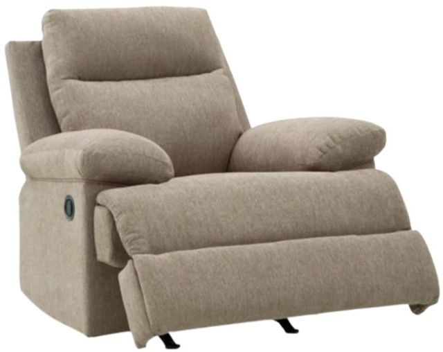 Signature Design by Ashley® Side-Swipe Mocha Manual Rocker Recliner -1