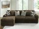 Signature Design by Ashley® Midnight-Madness 2-Piece Chocolate Left Arm Facing Sectional and Chaise-3