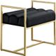 Mazin Furniture Juno Black Ottoman-1