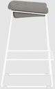 EQ3 Mackenzie Light Grey/White Bar Stool-3