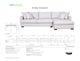 Van Gogh Designs Crosby Creston Charcoal Fabric Sofa Chaise-1