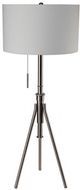 Furniture of America® Zaya Brushed Steel Floor Lamp-0