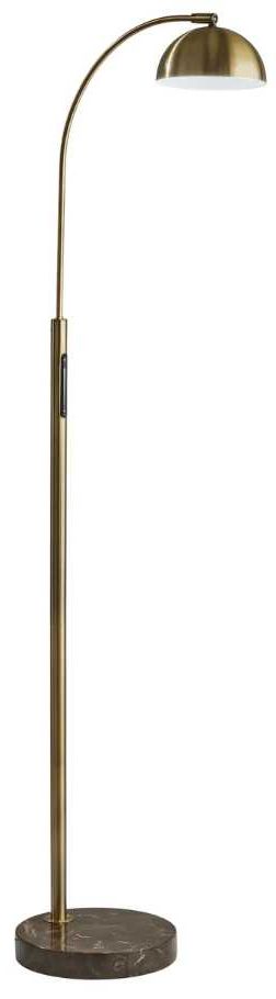 Adesso® Bolton Brown LED Floor Lamp-0