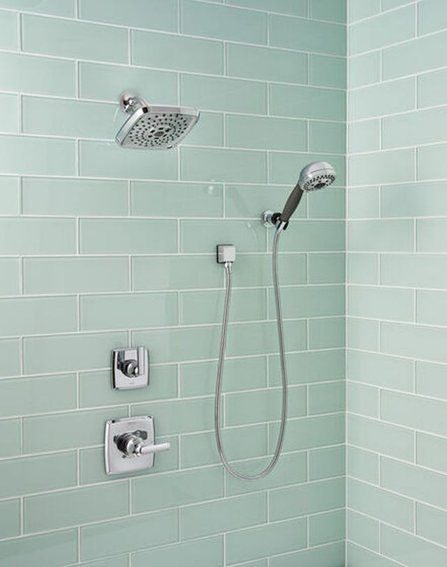 Delta Universal Showering Chrome H2Okinetic® 5-Setting Adjustable Wall Mount Hand Shower-3
