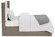Riverside Furniture Sariel Designer Espresso Upholstered King Panel Bed-4