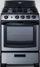 Summit® 24" Stainless Steel Freestanding Gas Range-1