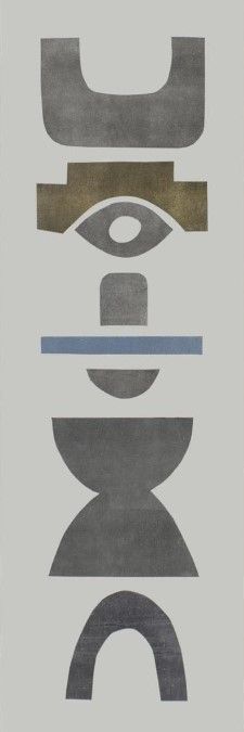 Classy Art Neutral Totems V by Rob Delamater Wall Art-2