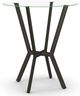 Amisco Customizable Norcross 42" Clear Glass Round Bar Table-0