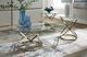 Signature Design by Ashley® Crimonti 3-Piece Glass Top Table Set with Champagne Base-3
