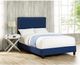 Elements International Erica Blue Upholstered Queen Platform Bed-2