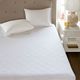 Olliix by Sleep Philosophy White Full All Natural Cotton Percale Quilted Mattress Pad-2