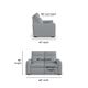 Flexsteel Ava Triple Power Reclining Loveseat-3
