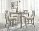 Signature Design by Ashley® Parellen 5-Piece Gray Counter Height Table Set-5