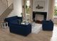International Furniture Direct Vallarta Navy Blue Loveseat-2