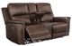 Signature Design by Ashley® Beryton Espresso Power Reclining Loveseat with Console and Adjustable Headrest-0
