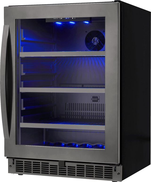 Silhouette® Prague 24" Black Beverage Center -1