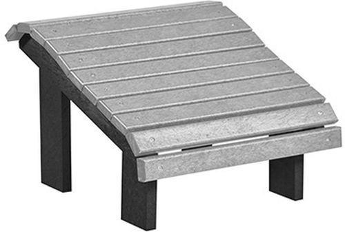C R Plastic Slate and Light Gray Premium Footstool-0