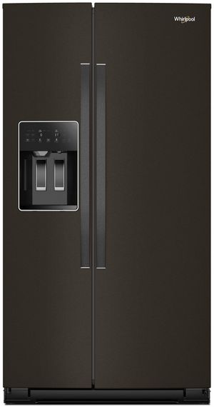 Whirlpool® 36 in. 21.0 Cu. Ft. Black Stainless Steel Counter Depth Side by Side Refrigerator