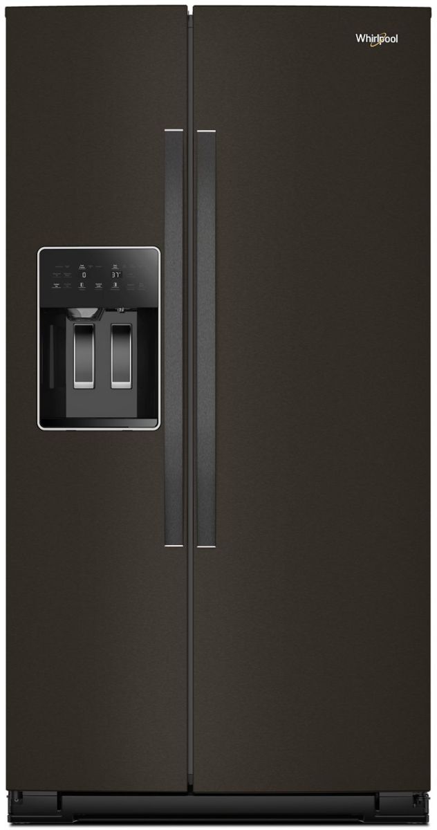 Whirlpool® 36 in. 21.0 Cu. Ft. Black Stainless Steel Counter Depth Side by Side Refrigerator