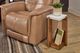 Flexsteel® Lincoln White Accent Table with Walnut Base-5