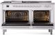 Ilve® Professional Plus II 60" White Pro Style Dual Fuel Range-1
