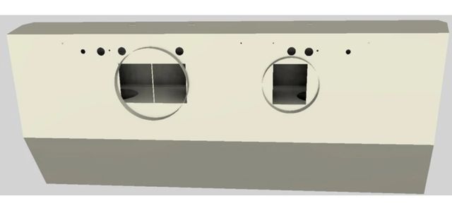 Vent-A-Hood® 54" Biscuit Wall Mounted Liner Insert-1