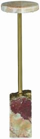 Century® Grand Tour Furniture Phoebe Beige Spot Table with Gold Base-1