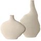 Uttermost® Duostacked 2-Piece Matte White Vase Set-0