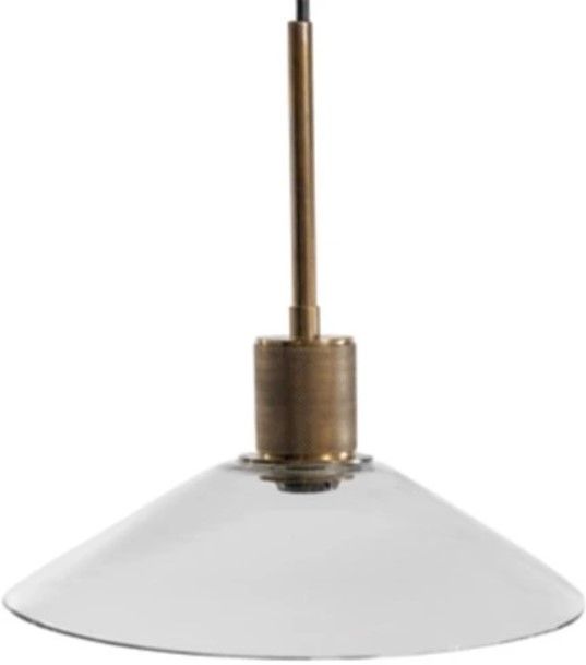 Signature Design by Ashley® Chaness Brass/Clear Pendant Light-1