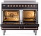 Ilve® Nostalgie II Series 40" Glossy Black Pro Style Induction Range-1