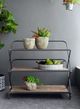 A & B Home Black/Brown 3 Layer Shelves-4