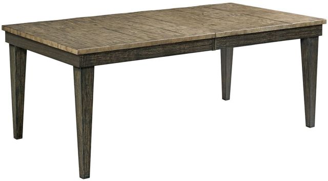 Kincaid® Plank Road Rankin Charcoal Rectangular Leg Dining Table with Stone Base-0