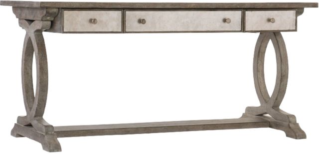 Hooker® Furniture Rustic Glam Medium Wood Trestle Desk-0